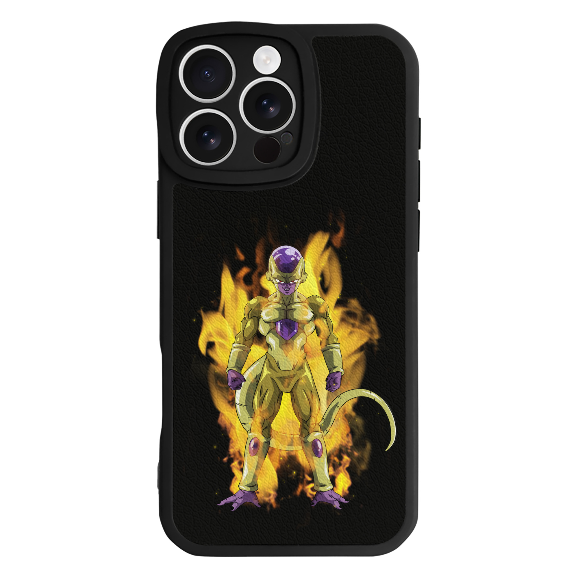 （画像用） ドラゴンボール フリーザ DRAGON BALL Frieza 【iPhone 16シリーズ対応】シリコンスマホケース（レザー調） 材質：シリコン